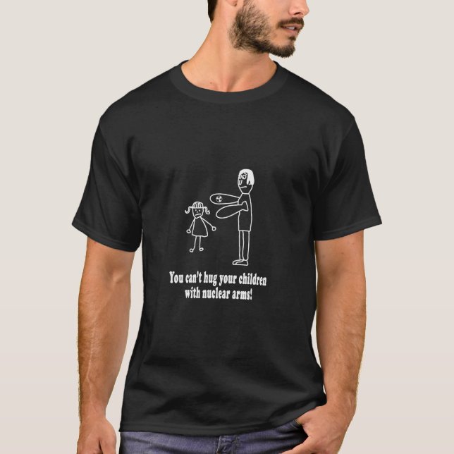 Camiseta Usted no puede abrazar a sus niños con armas (Anverso)