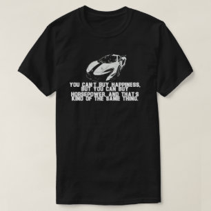 Camiseta Usted no puede comprar felicidad, usted puede