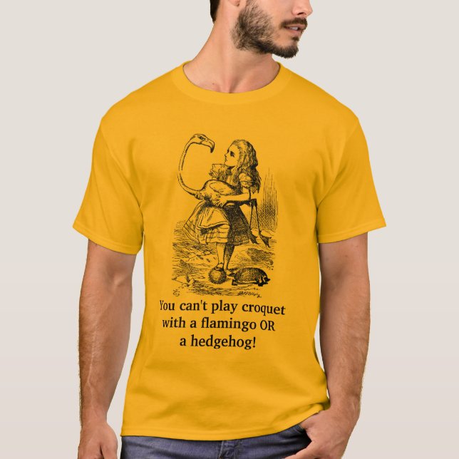 Camiseta Usted no puede jugar croquet con… (Anverso)