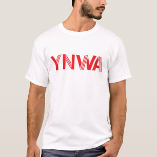 Camiseta Usted nunca camina blanco solo de YNWA