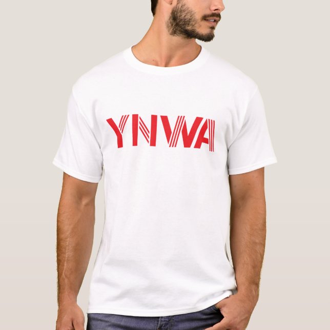 Camiseta Usted nunca camina blanco solo de YNWA (Anverso)