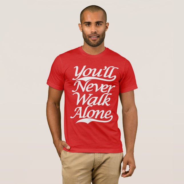 Camiseta Usted nunca caminará YNWA solo (Anverso completo)