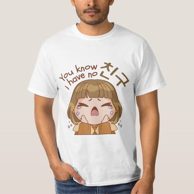 CAMISETA USTED SABE QUE NO TENGO 친 구 "AMIGO" CHICA DE CUTAS (Anverso)