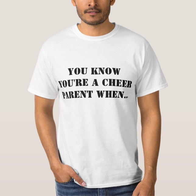 Camiseta USTED SABE que USTED es UN PADRE de la ALEGRÍA (Anverso)