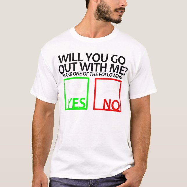 CAMISETA ¿USTED SALDRÁ CONMIGO? (Anverso)
