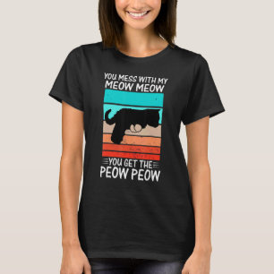 Camiseta Usted Se Encuentra Con El Gato De Meow Peau