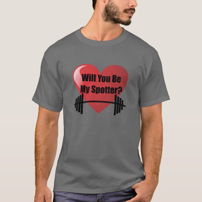 Camiseta Usted será mi aptitud del gimnasio del el día de (Anverso)