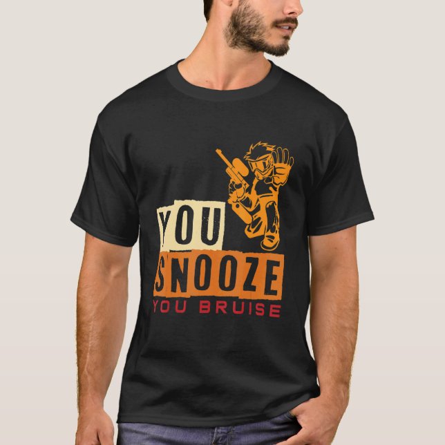 Camiseta Usted Snooze Bruise Paintball 1 (Anverso)