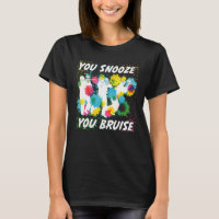 Usted Snooze Usted Bruise Funny Paintball Team Reg