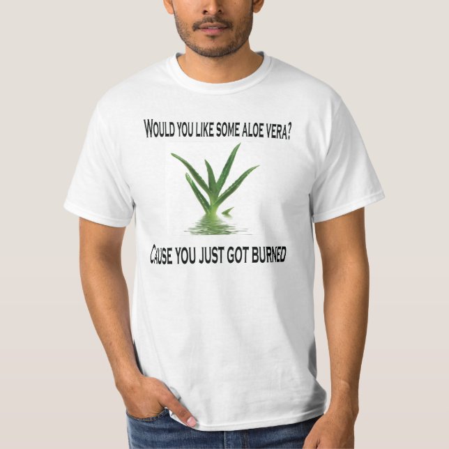 Camiseta ¿Usted tienen gusto de algo de áloe Vera? (Anverso)