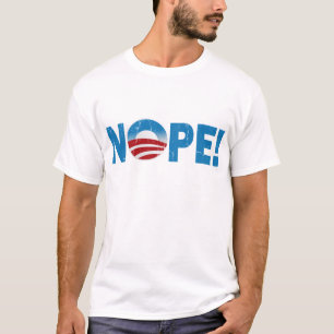 Camiseta ¿Usted va a votar por Obama? ¡Nope!