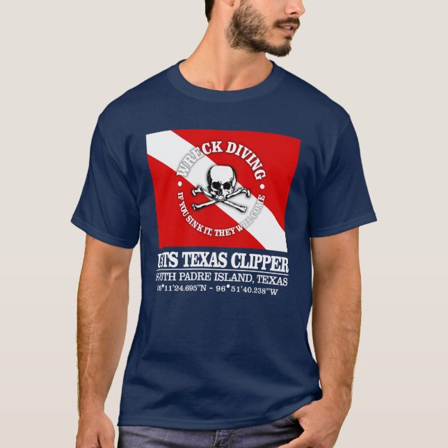 Camiseta USTS Texas Clipper (mejor naufragio) (Anverso)