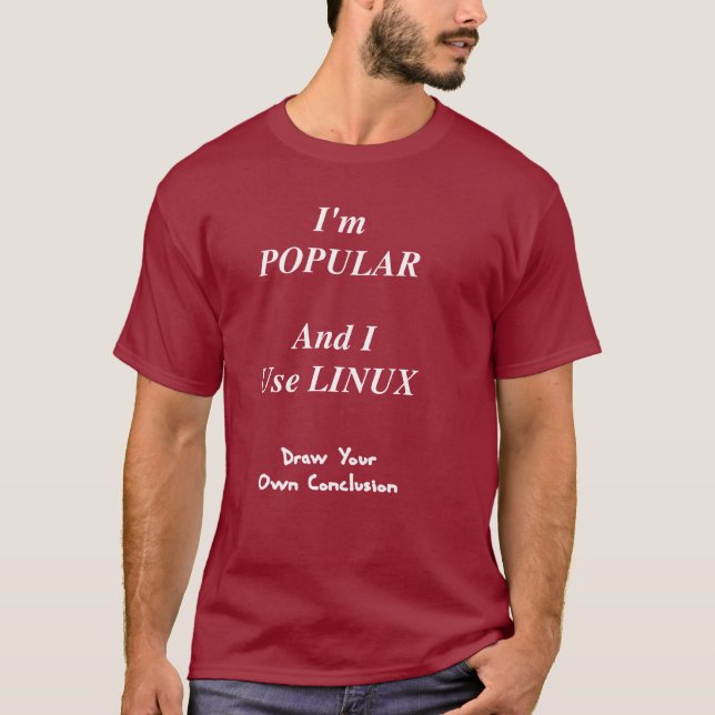 Camiseta Usuario popular de Linux (Anverso)