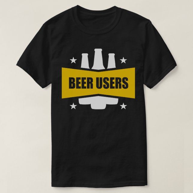 Camiseta Usuarios de cerveza (Diseño del anverso)