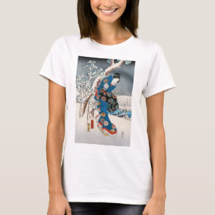 Camiseta Utagawa Hiroshige - Historia de Genji, mujer elega