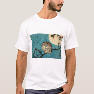 Camiseta Utagawa Hiroshige - Lechuza bocina en rama de arce