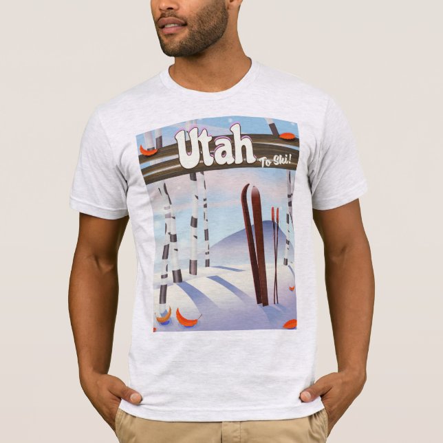 Camiseta ¡Utah a esquiar! (Anverso)