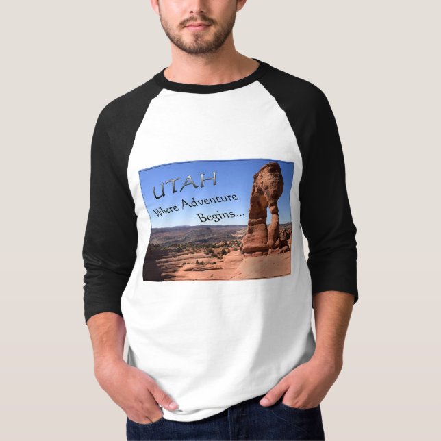 Camiseta Utah en donde la aventura comienza (Anverso)