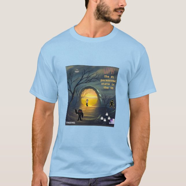Camiseta Utah es el estado más paranormal corto (Anverso)