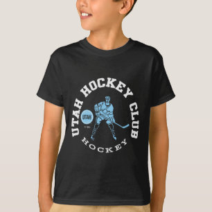 Camiseta Utah Hockey Club Edge Negro Licencia Oficial 