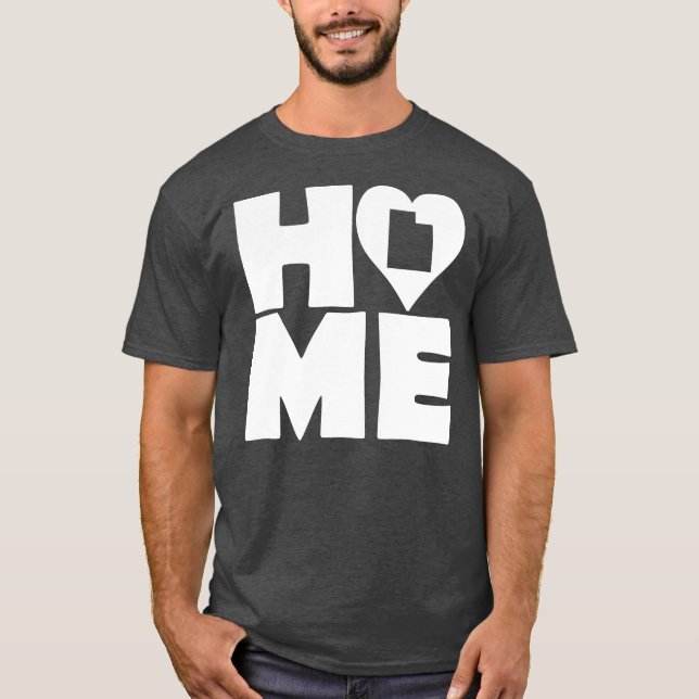 Camiseta Utah Home Heart State Tees (Anverso)