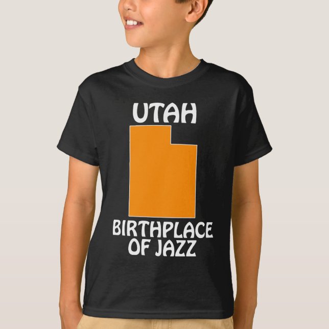 Camiseta Utah - Lugar de nacimiento del Jazz (Anverso)