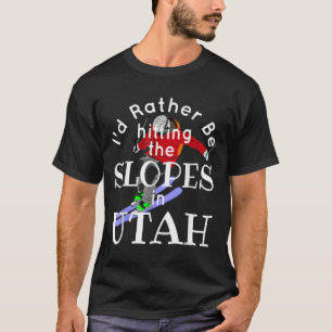 Camiseta Utah Prefiere Estar Golpeando A Las Pistas Con El