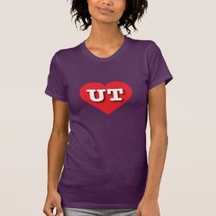 Camiseta Utah Red Heart - Amo UT