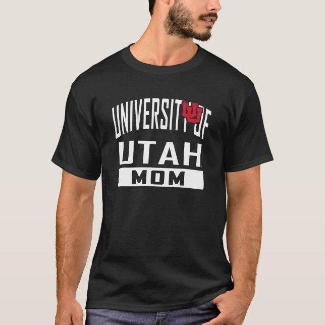 Camiseta Utah Utes Mom University Mother Black Oficialmente (Anverso)