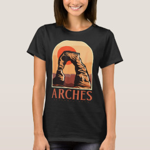 Camiseta Utah vintage retro senderismo camping arcos nacion