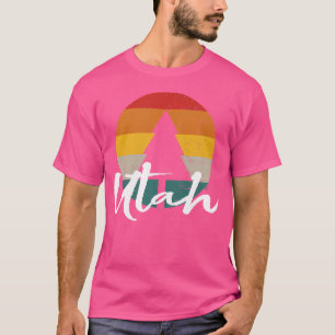 Camiseta Utah Vintage Sunset Outdoor Senderismo Souvenir
