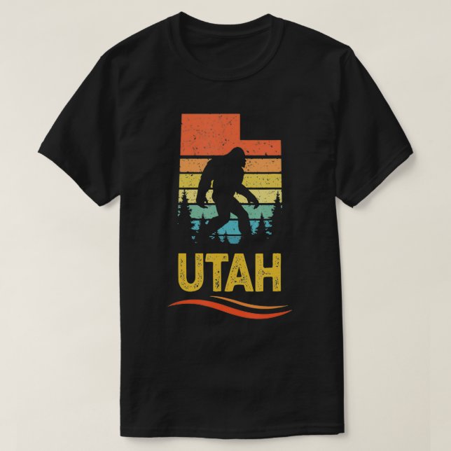 Camiseta Utah with a Bigfoot  (Diseño del anverso)
