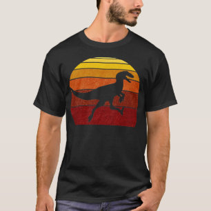 Camiseta Utahraptor o Velociraptor Sunset Sunris de ondas s