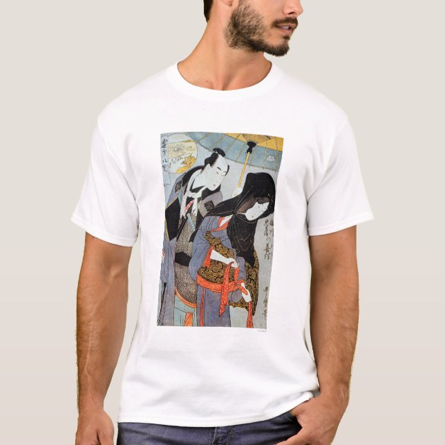 Camiseta Utamaro: Amantes, 1797 (Anverso)