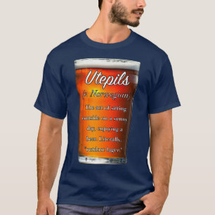 Camiseta Utepils una cerveza de palabra intraducible en un