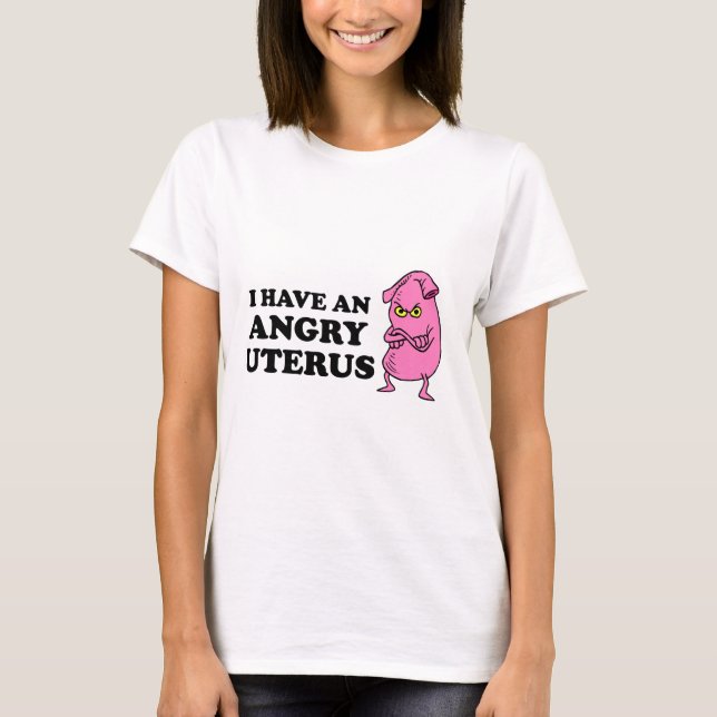 CAMISETA ÚTERO ENOJADO (Anverso)