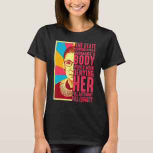 Camiseta Uterus Mi Cuerpo Mi Elección Pro Mujeres Feminista