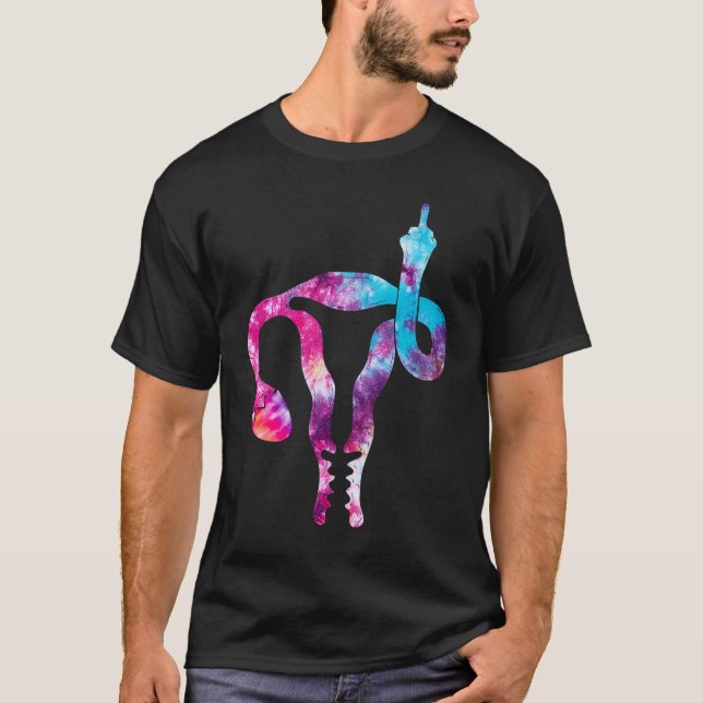 Camiseta Uterus muestra el feminismo feminista de centro de (Anverso)