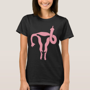 Camiseta Uterus muestra feminismo feminista de centro de la