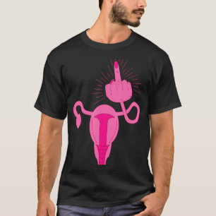 Camiseta Uterus muestra feminismo feminista de centro de la