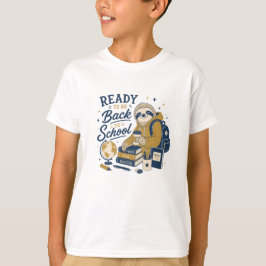 Camiseta Útiles Escolares de Perezoso para Regreso a Clases