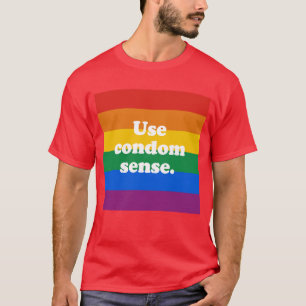 Camiseta Utilice el sentido del condón
