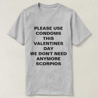 Camiseta Utilice los condones este día de San Valentín