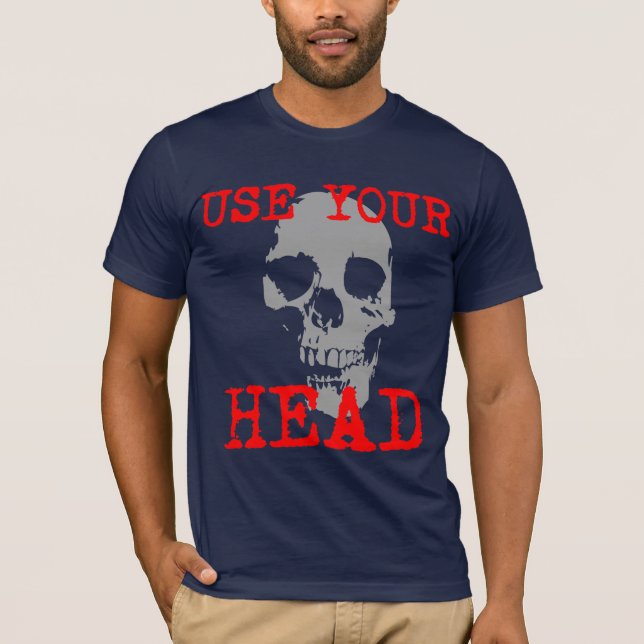 Camiseta Utilice su cabeza (Anverso)