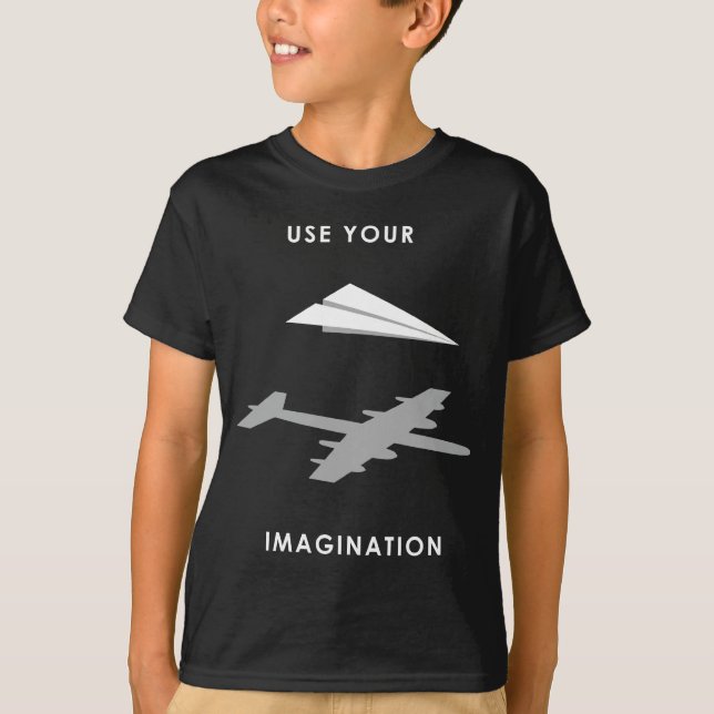 Camiseta Utilice su imaginación (Anverso)