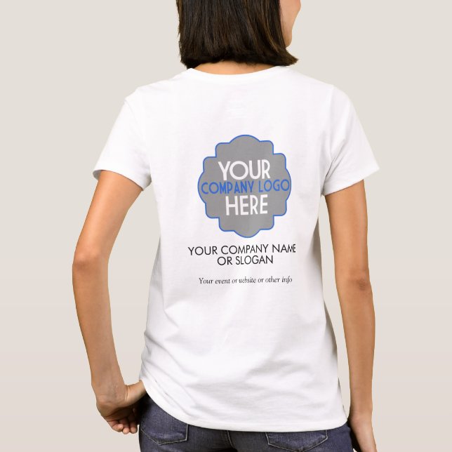 Camiseta Utilizar el evento de Personalizado de la empresa  (Reverso)