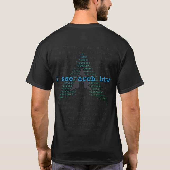 Camiseta utilizo el logotipo del pocketfetch del arco (Reverso)