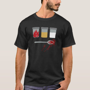 Camiseta Utopía: Chiles, arena, blanqueo, una cuchara