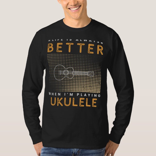 Camiseta Utopía de Ukulele: Sonrisas en las vidas de coro (Anverso)