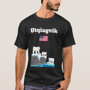 Camiseta Utqiagvik Polar Bears Hielos de los acantilados de